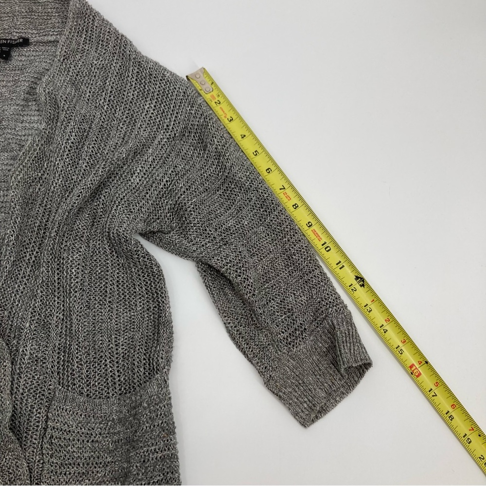 Eileen Fischer silk and Linen Blend Knit Cardigan - Size Small - Picture 10 of 10